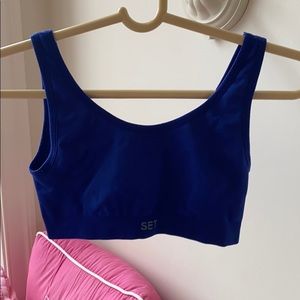 blue sport bra